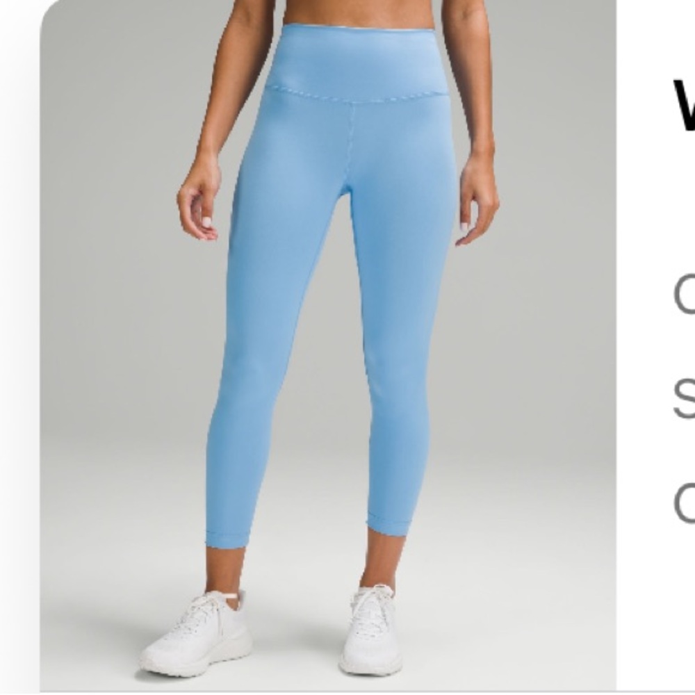 Lululemon wunder train leggings aero blue
